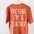 Pretend I'm A Teacher Costume Halloween Lazy Adult Kids Women's Comfort Colors T-Shirt Back Print Yam