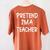 Pretend I'm a Teacher Lazy Last Minute Halloween Costume Women's Comfort Colors T-Shirt Back Print Yam