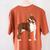 Red Boston Terrier Dog Women's Comfort Colors T-Shirt Back Print Yam