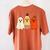 Retro Pencil Ghost Boo Spooky Teacher Halloween Costume Women's Comfort Colors T-Shirt Back Print Yam