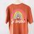 Sé Amable Spanish Bilingual Teacher Be Kind Boho Rainbow Women's Comfort Colors T-Shirt Back Print Yam