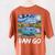 Van Go Retro Vanlife Art Teacher Women's Comfort Colors T-Shirt Back Print Yam