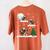 Xmas Lighting Tree Santa Riding Boston Terrier Christmas Women's Comfort Colors T-Shirt Back Print Yam