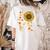4th Grade Teacher Love Autumn Fall Sunflower Appreciation Women's Comfort Colors T-Shirt Back Print Ivory