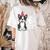 6 Years Old Birthday Boston Terrier Dog Lover 6th Party Kid Women's Comfort Colors T-Shirt Back Print Ivory