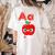 A Is For Apple Pre-K Kindergarten Teacher Student Women's Comfort Colors T-Shirt Back Print Ivory