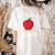 A Is For Apple Toddler Kindergarten Preschool Teacher Women's Comfort Colors T-Shirt Back Print Ivory
