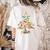 Art Christmas Tree Merry Christmas Artist Art Teacher Women's Comfort Colors T-Shirt Back Print Ivory