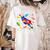 Autism Awareness Teacher I Teach Awesome Superheroes Women's Comfort Colors T-Shirt Back Print Ivory