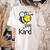 Bee Kind Bumble Bee Anti Bullying Teacher Kindness Matters Women's Comfort Colors T-Shirt Back Print Ivory
