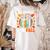 All Booked For Fall Book Pumpkin Autumn Thanksgiving Teacher Women's Comfort Colors T-Shirt Back Print Ivory