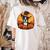 Boston Terrier Bostie Dog Breed Pet Halloween Pumpkins Women's Comfort Colors T-Shirt Back Print Ivory
