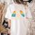 Boston Terrier Boston-Bulldog Women's Comfort Colors T-Shirt Back Print Ivory