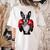 Boston Terrier Boxing Women's Comfort Colors T-Shirt Back Print Ivory