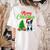 Boston Terrier Christmas Tree Lights Xmas Dog Lover Women's Comfort Colors T-Shirt Back Print Ivory