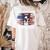 Boston Terrier Dad American Flag 4th Of July Dog Fathers Day Women's Comfort Colors T-Shirt Back Print Ivory