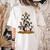 Boston Terrier Dog Christmas Tree Santa Hat Xmas Pajama Men Women Kids Women's Comfort Colors T-Shirt Back Print Ivory
