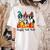 Boston Terrier Dog Lover Fall Ya'Ll Halloween Costume Men Women Women's Comfort Colors T-Shirt Back Print Ivory