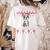 Boston Terrier Dog Santa Hat Men Kids Ugly Christmas Light Women's Comfort Colors T-Shirt Back Print Ivory