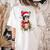 Boston Terrier Dog Ugly Christmas Dog Xmas For Men Women Kids Women's Comfort Colors T-Shirt Back Print Ivory