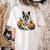 Boston Terrier Ghost Boo Halloween Costume Spooky Season Women's Comfort Colors T-Shirt Back Print Ivory