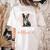 Boston Terrier Groovy World's Best Boston Mom Women's Comfort Colors T-Shirt Back Print Ivory