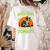 Boston Terrier Halloween Zombie American Gentleman Dog Lover Women's Comfort Colors T-Shirt Back Print Ivory