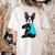 Boston Terrier I Love Mom Apparel Women's Comfort Colors T-Shirt Back Print Ivory
