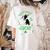 My Boston Terrier Is My Lucky Charm Paw Dog St Patrick's Day Women's Comfort Colors T-Shirt Back Print Ivory
