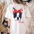 Boston Terrier Mom Bostie Women Girls Women's Comfort Colors T-Shirt Back Print Ivory