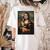 Boston Terrier Mona Lisa Painting Art Dog Mom Dad For Men Women Kids Women's Comfort Colors T-Shirt Back Print Ivory