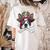 Boston Terrier Pirate T Shirt Jolly Roger Crossbones Skull Women's Comfort Colors T-Shirt Back Print Ivory