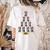 Boston Terrier Santa Hat Xmas Light Men Women Christmas Tree Women's Comfort Colors T-Shirt Back Print Ivory