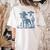 Boston Terrier UFO Cowboy Dog Dog Mom Dog Dad Alien Dog Women's Comfort Colors T-Shirt Back Print Ivory