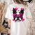 Boston Terrier Valentines Day Shirt Heart Dog Lover Women's Comfort Colors T-Shirt Back Print Ivory