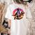 Boston Terrier Wearing A Cowboy Hat On T-Rex Women's Comfort Colors T-Shirt Back Print Ivory
