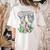 Boston Terrier Women's Comfort Colors T-Shirt Back Print Ivory