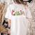 All Is Calm Said No Teacher Ever Teacher Christmas Women's Comfort Colors T-Shirt Back Print Ivory