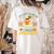 You Can't Scare Me I Teach 4th Grade Halloween Teacher Ghost Women's Comfort Colors T-Shirt Back Print Ivory