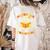 You Can't Scare Me I Teach Preschool Teacher Halloween Ghost Women's Comfort Colors T-Shirt Back Print Ivory