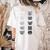 Cat Themed Artist Value Scale Educational Art Teacher Women's Comfort Colors T-Shirt Back Print Ivory