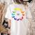 Chicken Themed Color Wheel Educational Art Teacher Artist Men Women Girls Kids Women's Comfort Colors T-Shirt Back Print Ivory