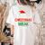 Is It Christmas Break Yet Teacher Xmas Winter Saying Women's Comfort Colors T-Shirt Back Print Ivory