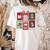Christmas Teacher Stamps Women's Comfort Colors T-Shirt Back Print Ivory