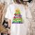 Christmas Tree Made Of Crayons School Teacher Life Student Women's Comfort Colors T-Shirt Back Print Ivory Christmas Tree Made Of Crayons School Teacher Life Student Women's Comfort Colors T-Shirt Back Print Ivory