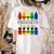 Colorful Crayon Kindergarten Team Tee For Teachers Students Men Women Kids Women's Comfort Colors T-Shirt Back Print Ivory