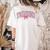 Coquette Bow Back To School First Day Teacher Women's Comfort Colors T-Shirt Back Print Ivory