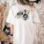 Cut Music Teacher Shirt With a Piano Keys Notes And Flowers Women's Comfort Colors T-Shirt Back Print Ivory