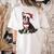 Cute Boston Terrier Dog Christmas Merry X-Mas Graphic Women's Comfort Colors T-Shirt Back Print Ivory