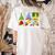 Cute Gnomes Teach Love And Inspire Back To School Teacher Women's Comfort Colors T-Shirt Back Print Ivory